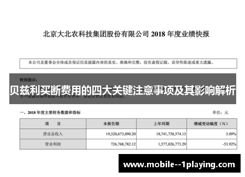 贝兹利买断费用的四大关键注意事项及其影响解析 贝兹利买断费用的四大关键注意事项及其影响解析